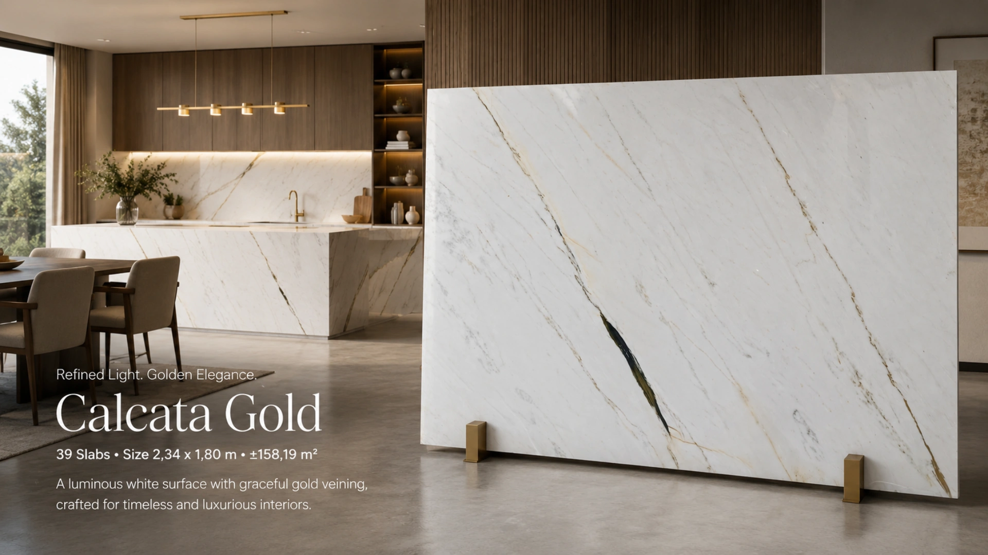 Calacatta Gold — Presentasi material