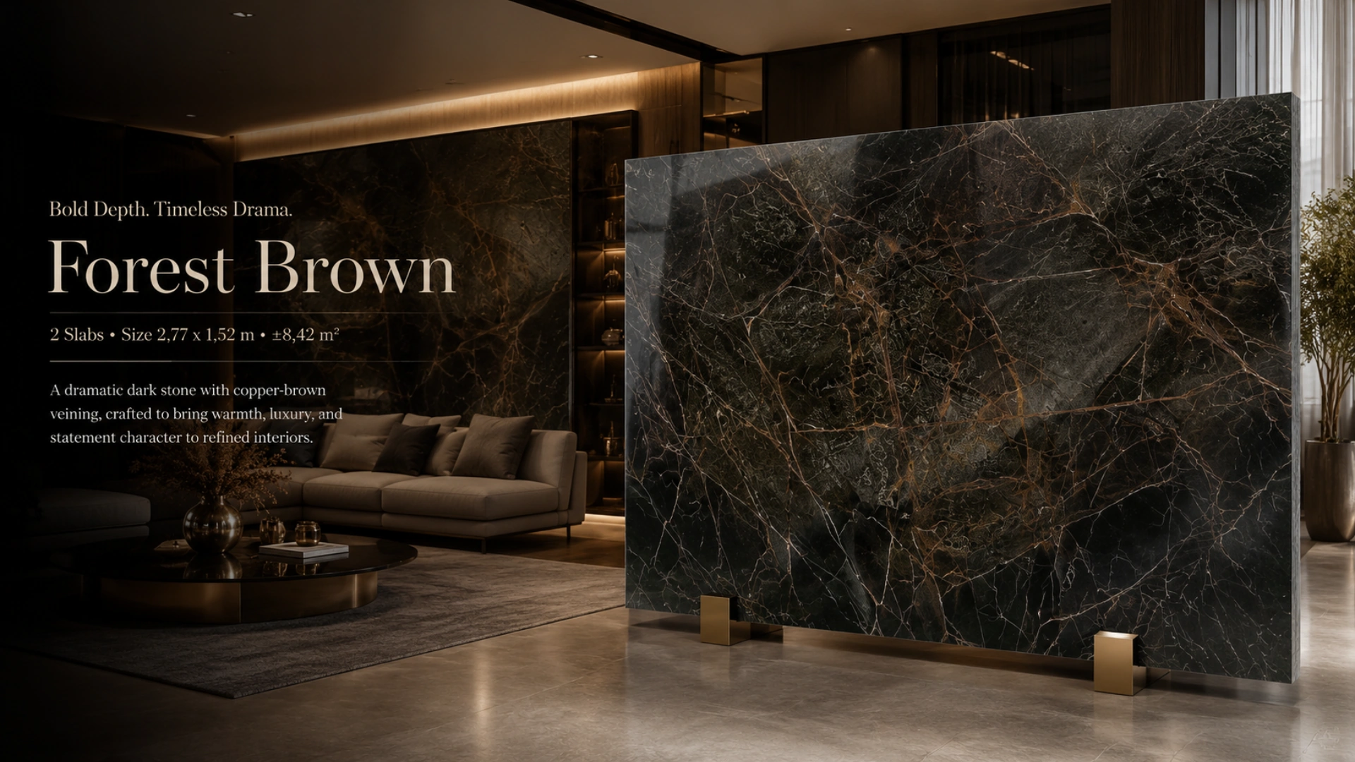 Forest Royal Brown — Presentasi material