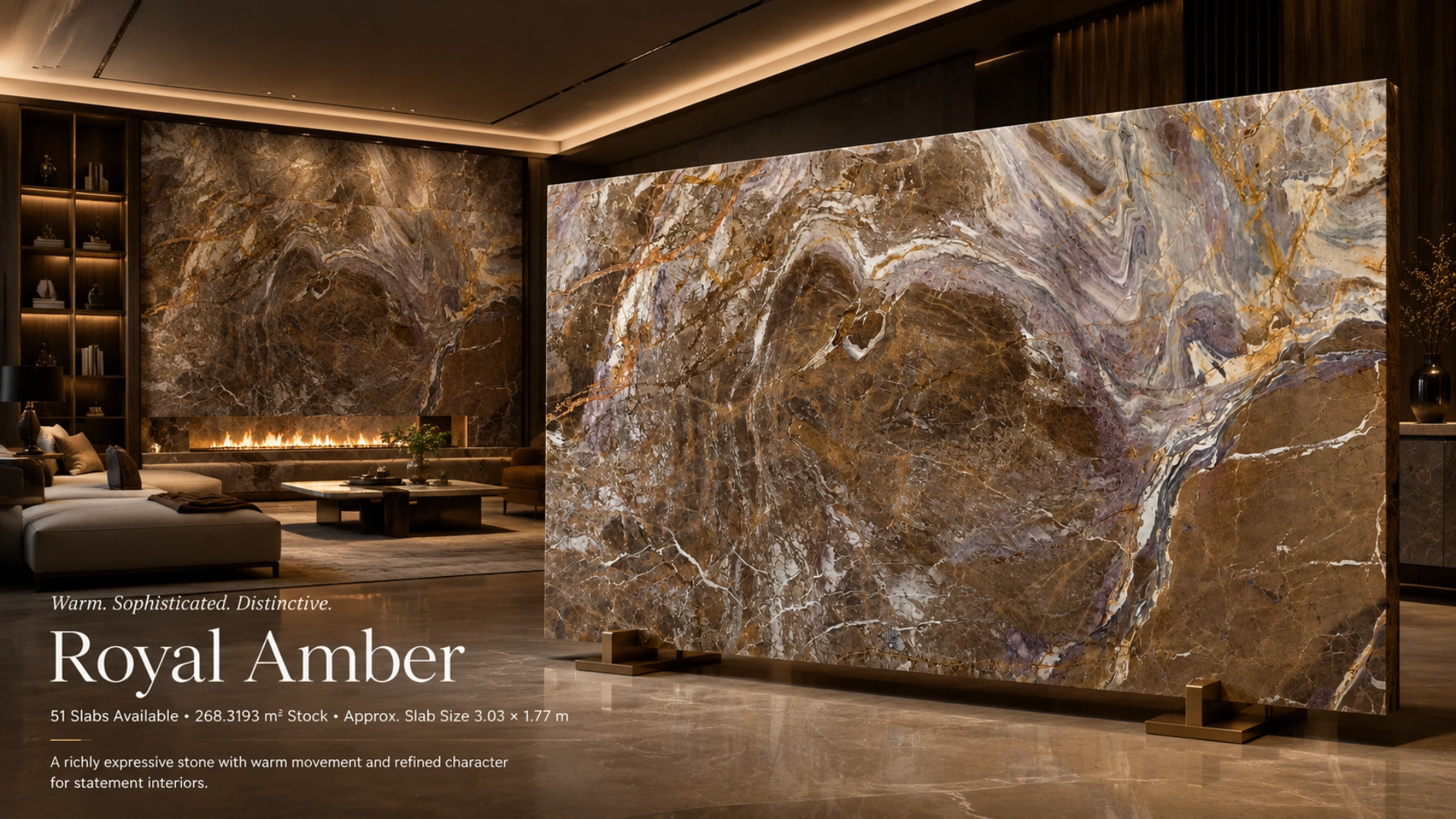 Royal Amber — Presentasi material